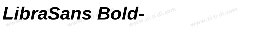 LibraSans Bold字体转换